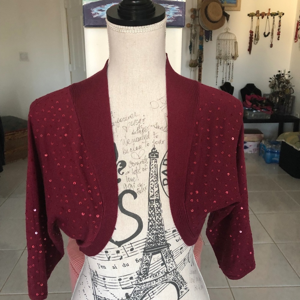 Adolfo Dominguez Embelished Bolero/Cardigan M